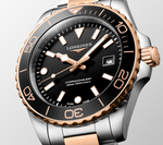 HYDROCONQUEST TWO TONE ROSE GOLD "BLACK" DIAL 42MM