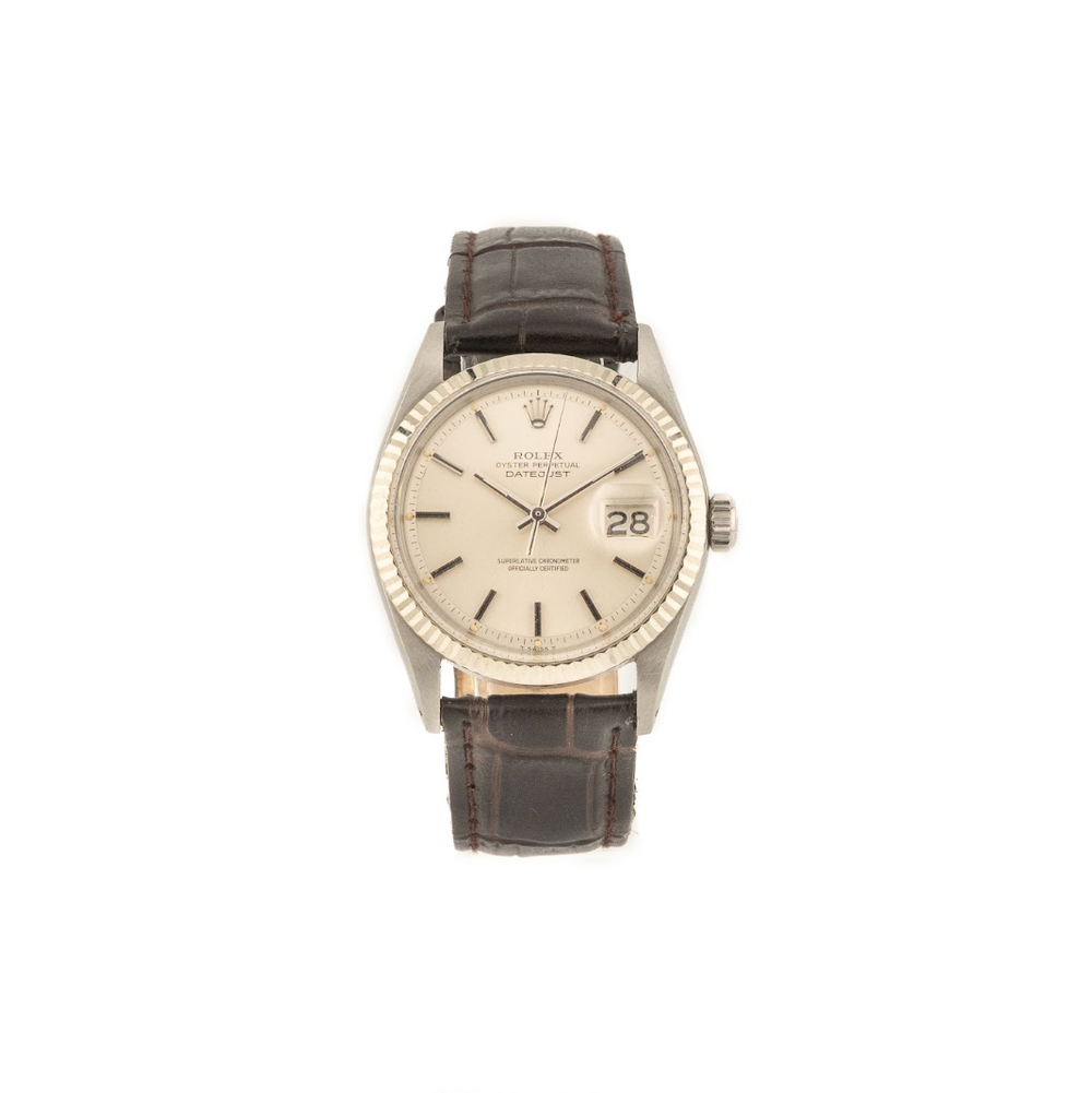 Datejust 36 Oystersteel and 18 ct White gold "Silver" Dial - 1601