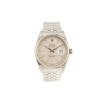 Datejust 36 Oystersteel and 18 ct White gold "Linen" Dial