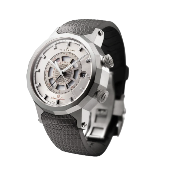 Villemont Solar Navigator, Stainless Steel
