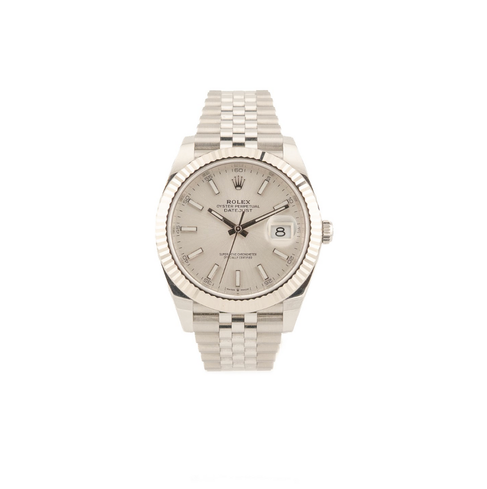 Datejust 41 - Oystersteel & 18 ct White Gold, "Silver" - 2021