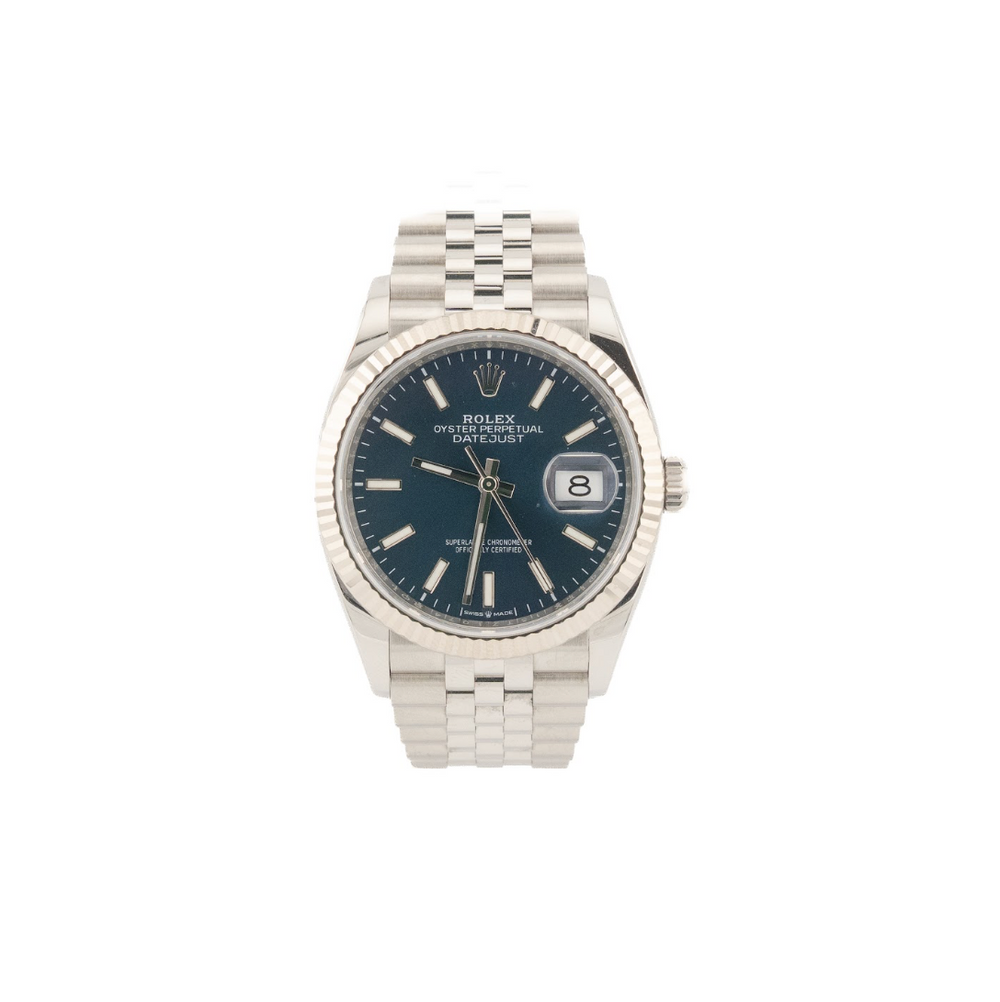 Datejust 36 Oystersteel & White gold "Blue dial' - 2021