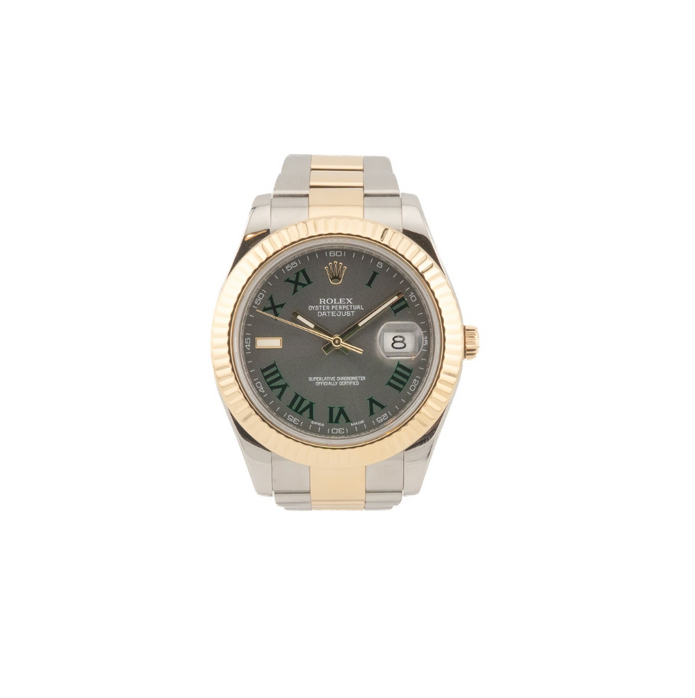 Rolex Datejust II in two-tone Rolesor with a slate "Wimbledon" Dial