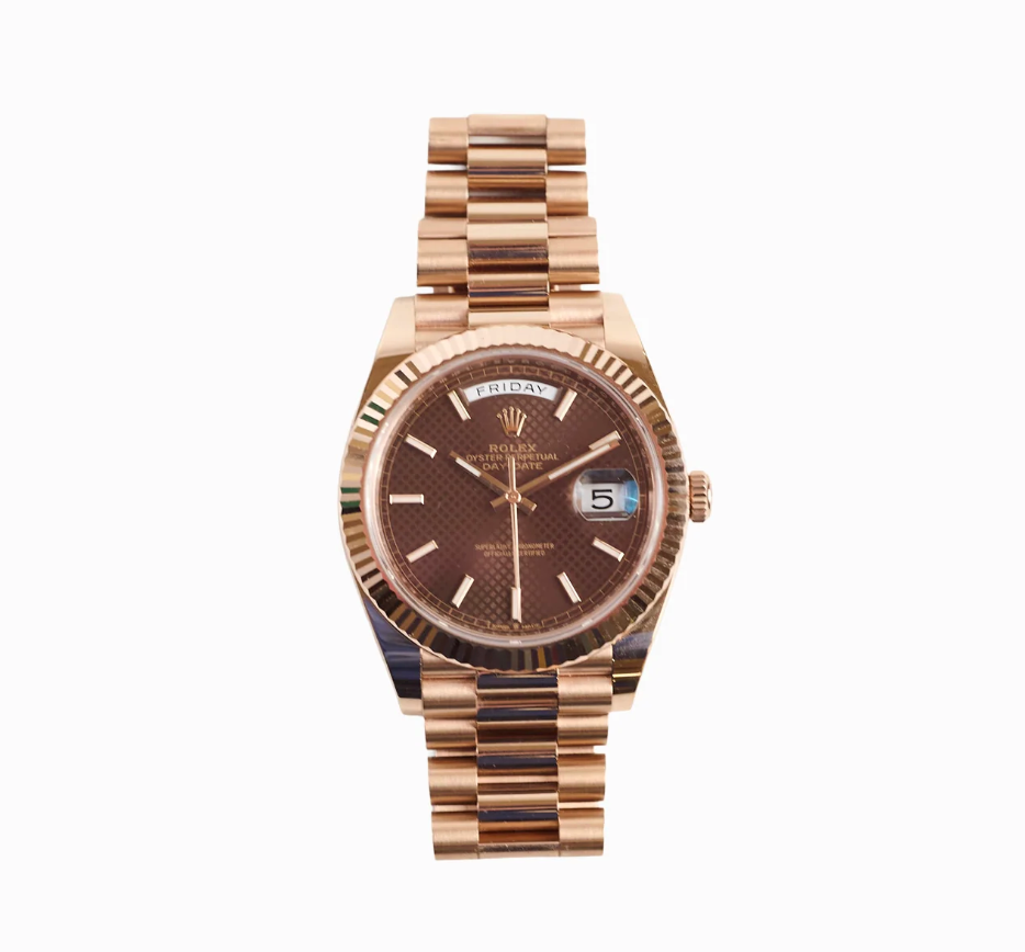Day-Date 40 Chocolate Dial-  Everose Gold