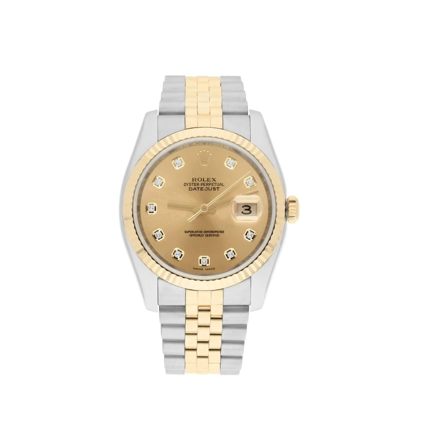Datejust 36 - Two-Tone, Yellow Gold, Fluted Jubilee (2007)