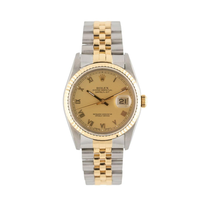 Datejust 36 - Oystersteel & Yellow Gold, Champagne Dial