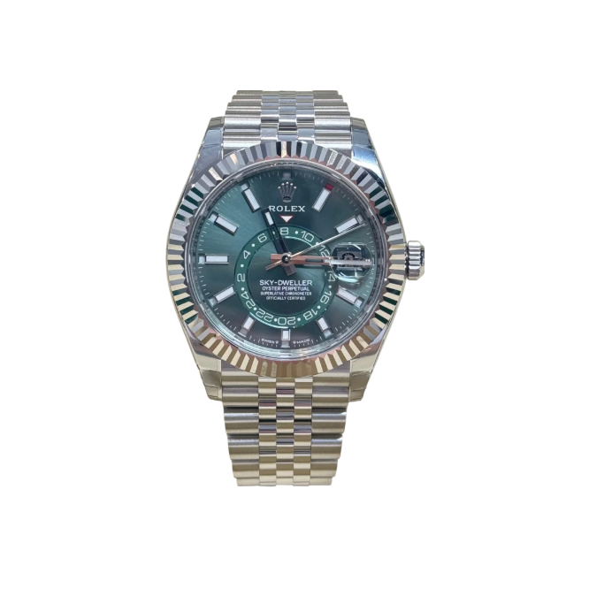 Sky-Dweller Fluted Jubilee "Mint Green" Dial - 2024
