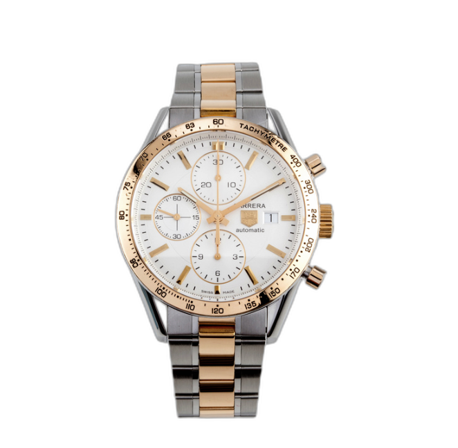 Carrera Calibre 16 Stainless Steel and Yellow Gold