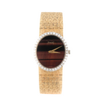 Piaget Diamond Tiger Eye Vintage Cocktail, 18k Yellow Gold
