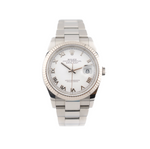 Datejust 36 - Oystersteel and White Gold, "White Roman" Dial - 2022