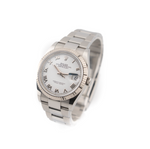 Datejust 36 - Oystersteel and White Gold, "White Roman" Dial - 2022
