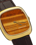 Dennison Tiger Eye in Gold Stainless