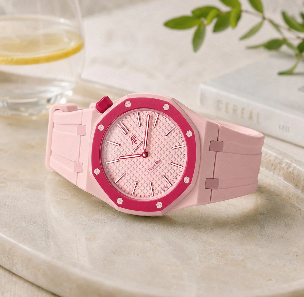 Case-Strap for the Swatch x AP Royal Pop Otto Rosso