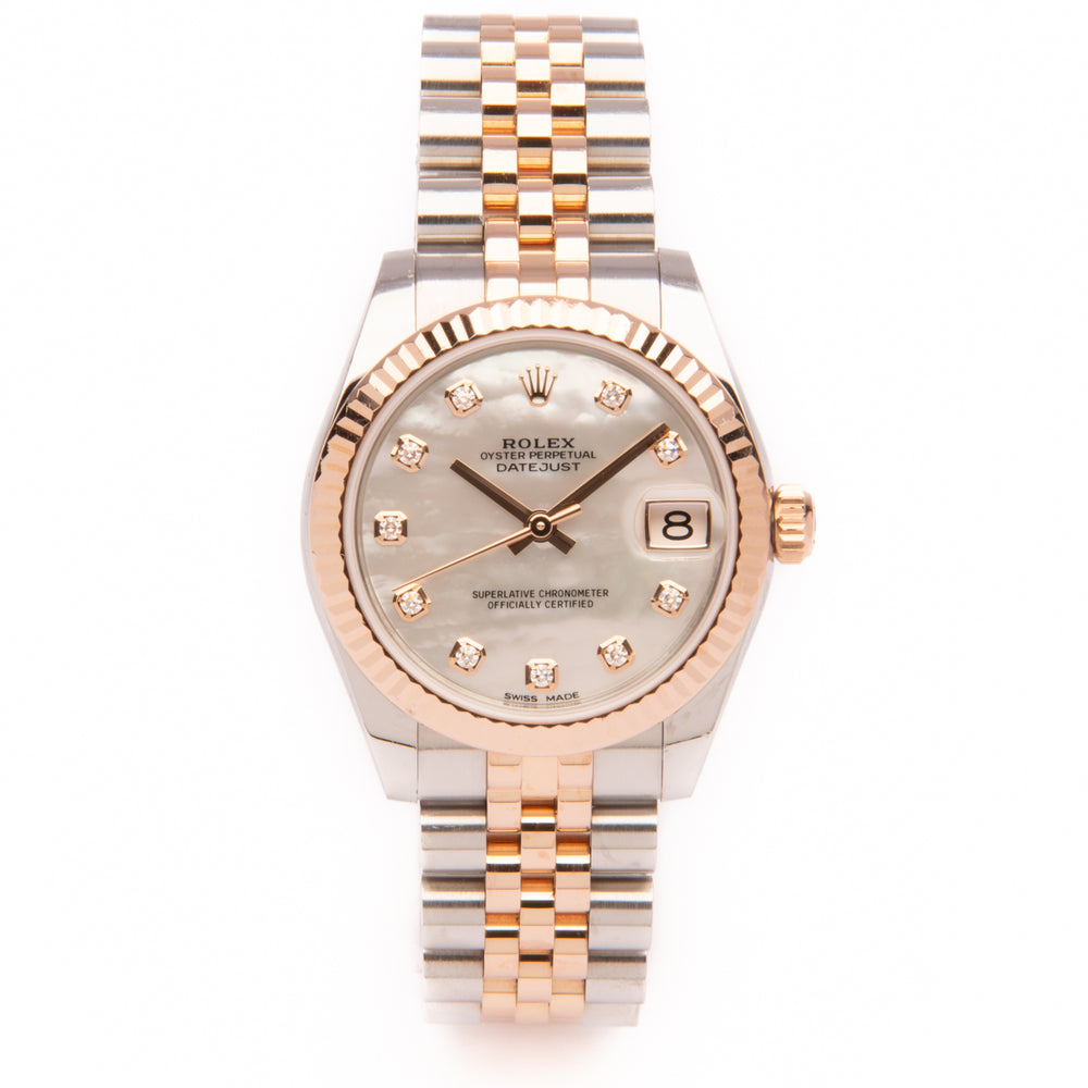 Datejust 31 - Oystersteel & Everose Gold - Mother Of Pearl (2017)