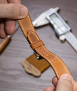 Brown Waxy Slim Strap