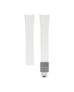 White Curved Rubber CTS Strap