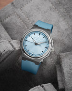 Baby Blue Sailcloth CTS Rubber Strap for Artelier Wen Perception