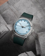 Emerald Green Sailcloth CTS Rubber Strap for Artelier Wen Perception