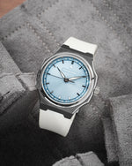 White Sailcloth CTS Rubber Strap for Artelier Wen Perception