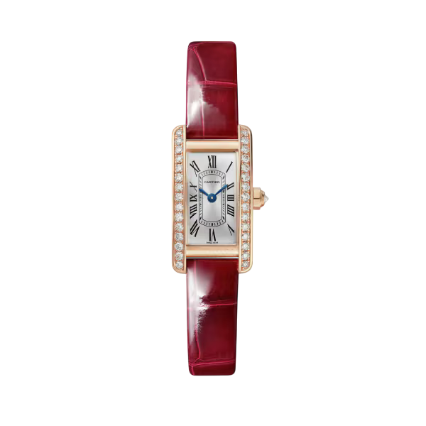 TANK AMÉRICAINE Mini, Rose Gold, Diamonds