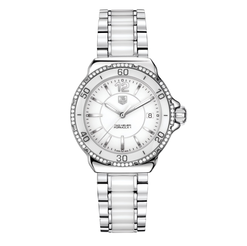 TAG Heuer Formula 1 - White Ceramic with Diamonds - 2010