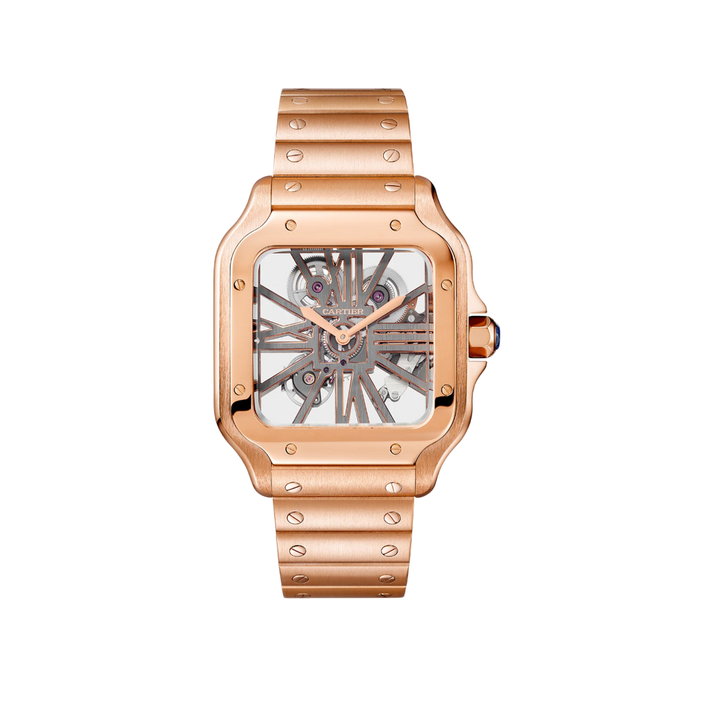 Santos de Cartier Skeleton "Rose Gold" - Large (2018)