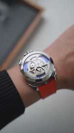 Orange Curved CTS Rubber Strap for MB&F MAD1