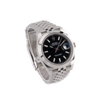 Side profile of Rolex Datejust 41 Ref. 126300 showing 41 mm Oystersteel case and smooth bezel