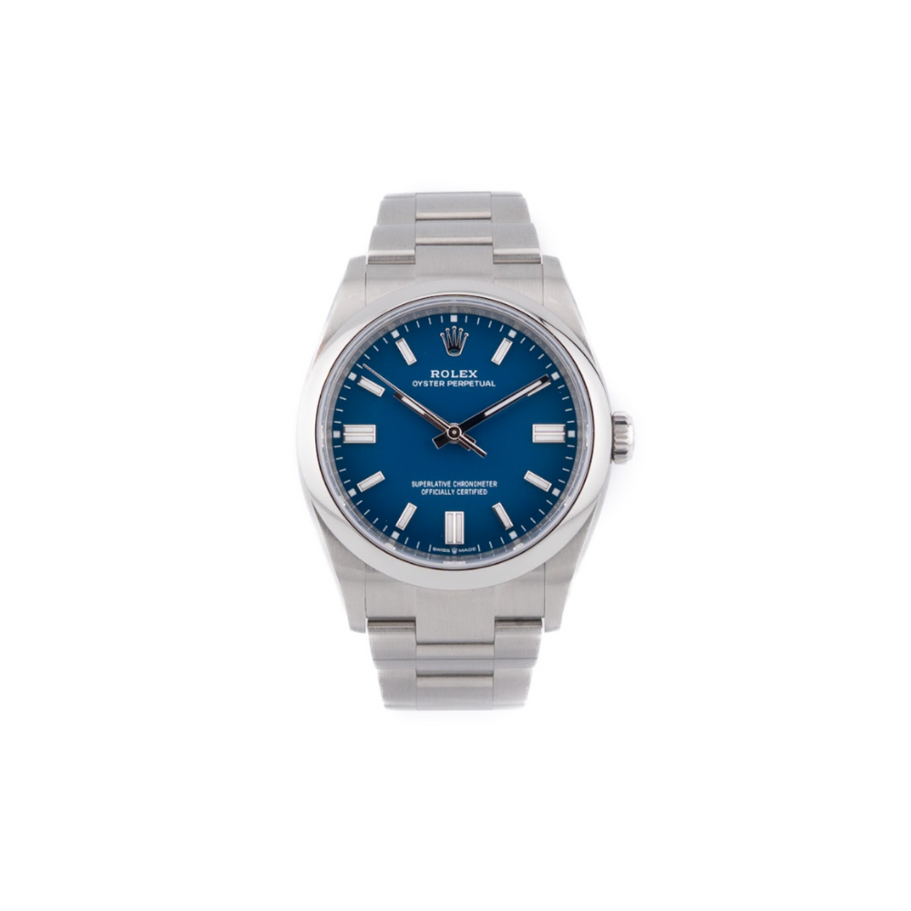 Rolex Oyster Perpetual 36 Oystersteel blue dial, 36mm, stainless steel
