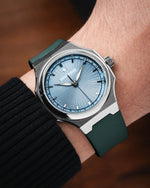 Emerald Green Sailcloth CTS Rubber Strap for Artelier Wen Perception