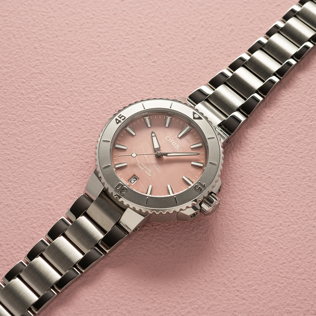Oris aquis date 36.5 on sale mm
