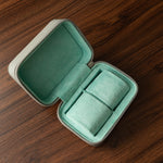 Zip Box (Two) - Light Grey/Tiffany Blue