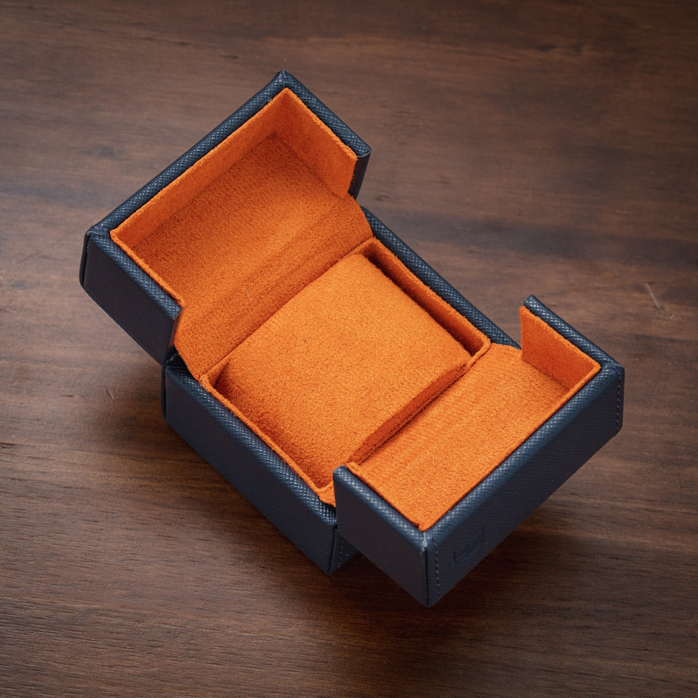 Snap Box - Navy/Orange – Swiss Emporium