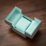 Snap Box - Light Grey/Tiffany Blue