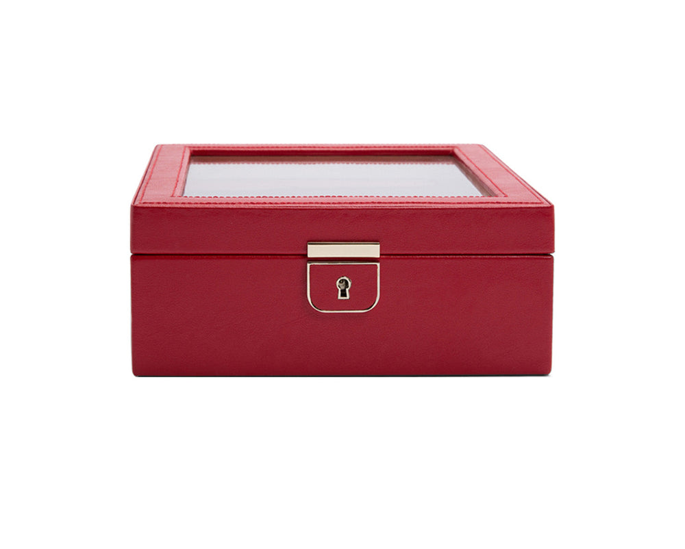 Wolf Palermo 6 Piece Watch Box Red