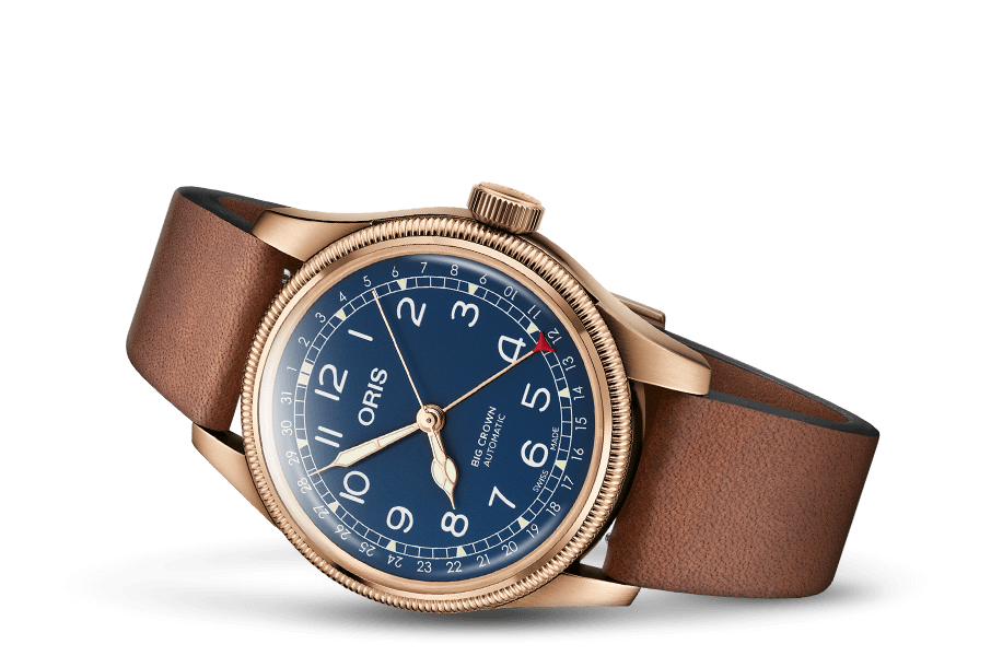 Oris pointer date online bronze