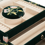 Wolf Zoe Medium Jewellery Box Forest Green