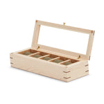 Wolf Analog Shift 5 Piece Watch Box Wood