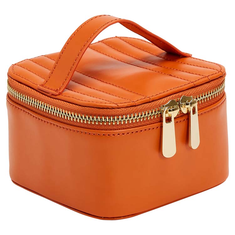 Wolf Maria Zip Jewellery Cube Tangerine