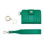 Wolf Mimi Credit Card Holder with Wristlet Green