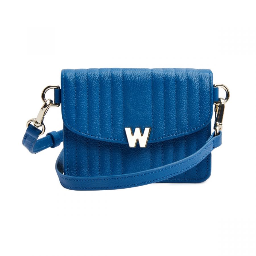 Wolf Mimi Mini Bag with Wristlet & Lanyard Blue