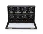 Wolf British Racing 8 Piece Watch Winder Black