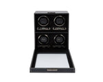 Wolf British Racing 4 Piece Watch Winder Black