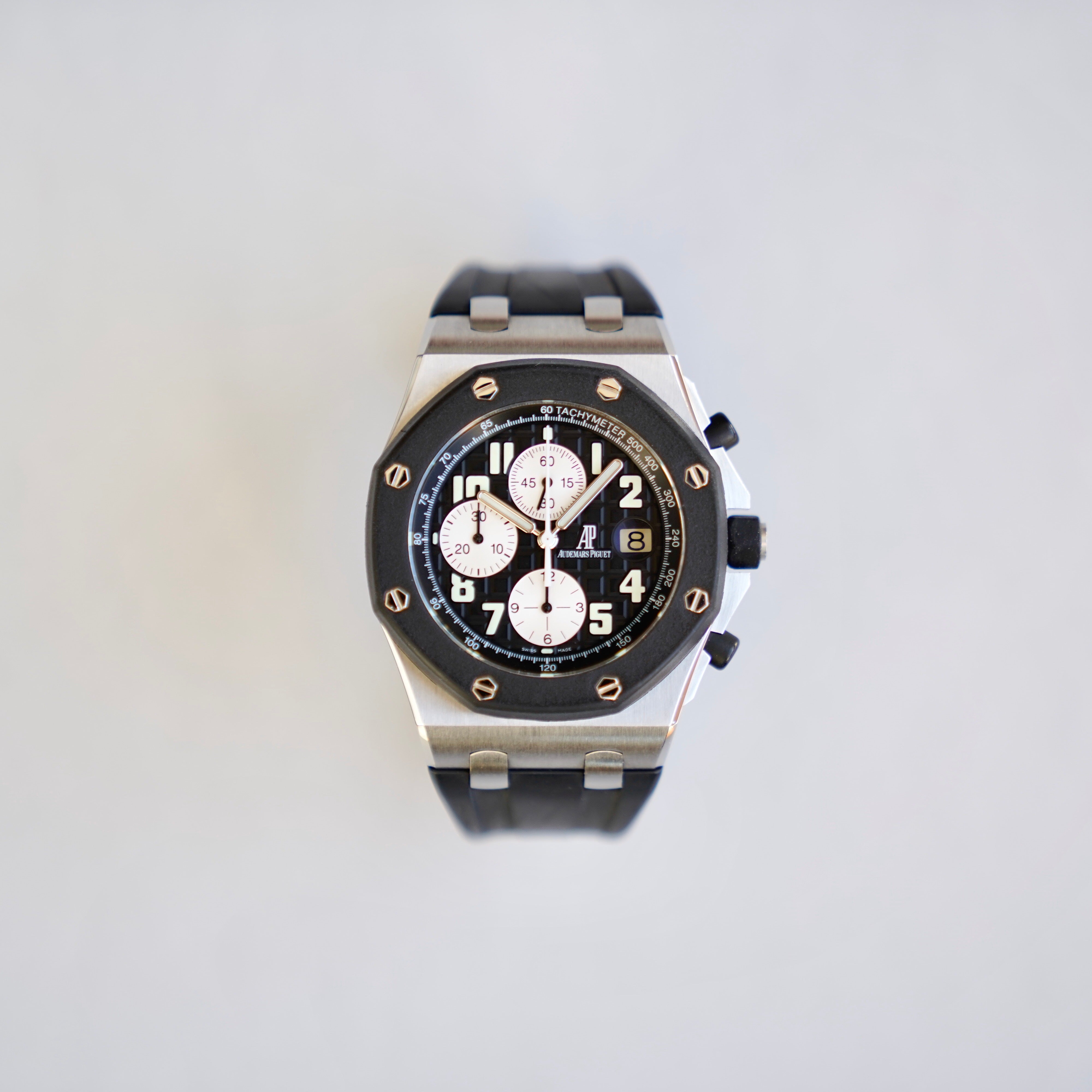 Royal Oak Offshore Chronograph Rubber Clad Bezel Swiss Emporium