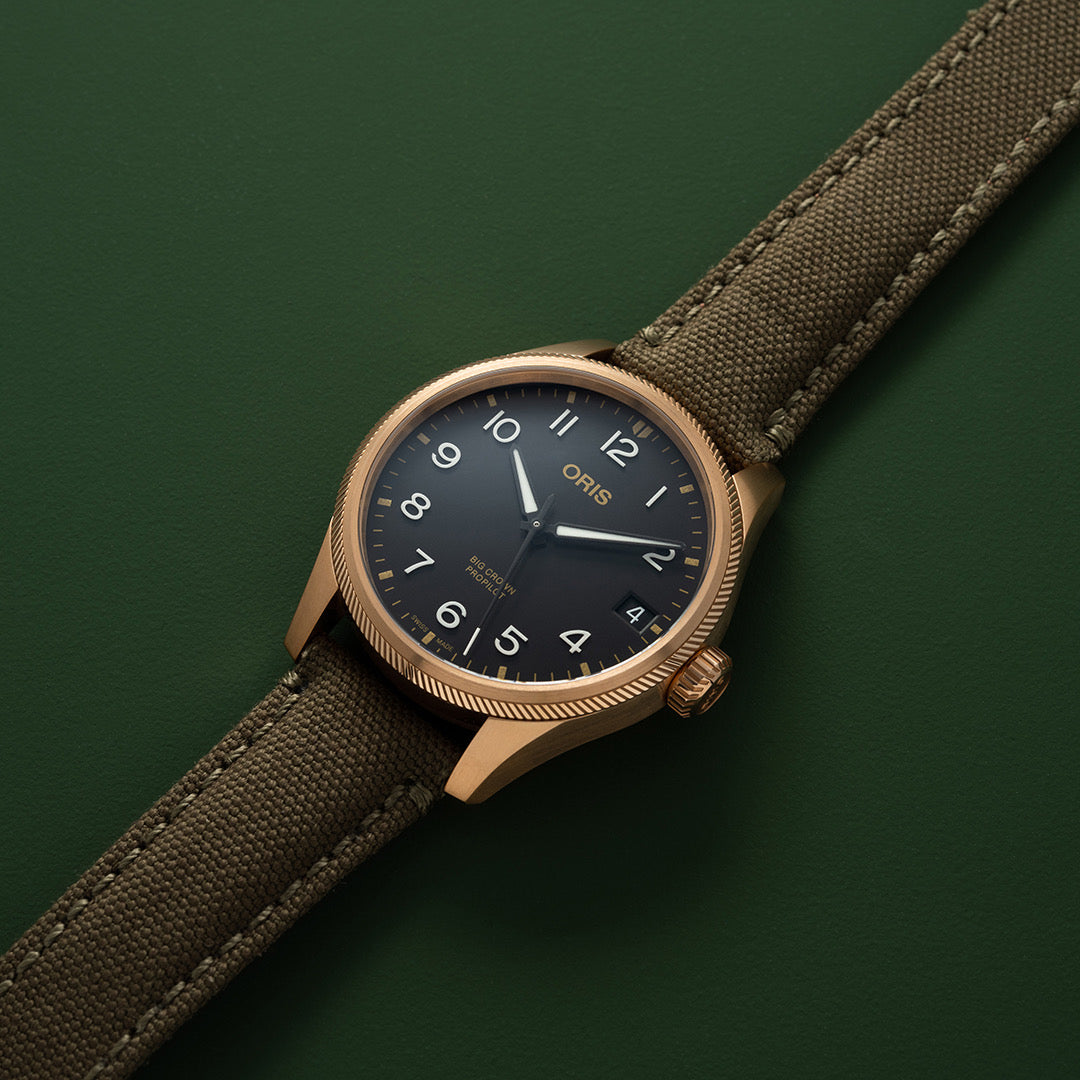 Bronze Oris Big Crown Propilot Leather Strap Oris Big Crown Bronze