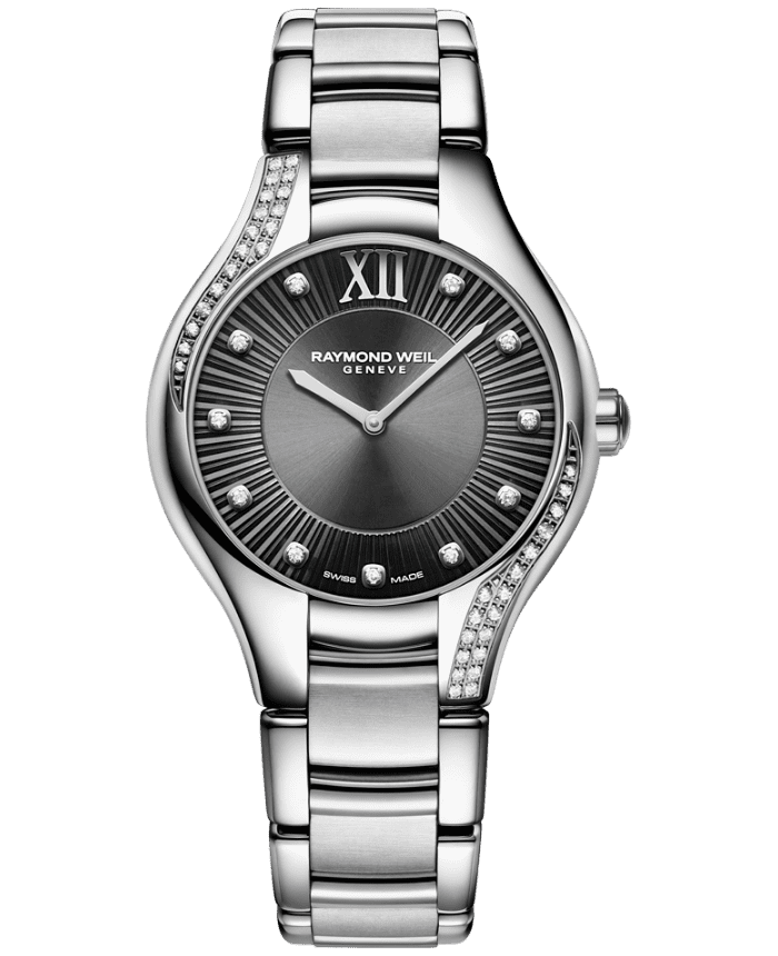 Noemia 32mm - Grey Dial with 47 Diamonds (PRE-ORDER)