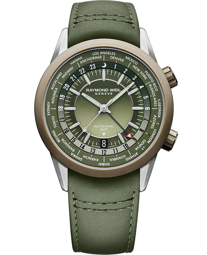 Green hot sale dial gmt