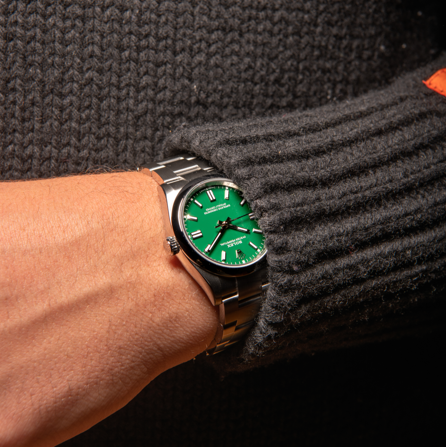 Oyster perpetual green 36 Clearance