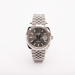 Datejust 41 - Oystersteel and White Gold, Slate Dial - (2021)